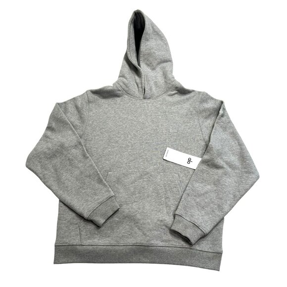 ALO Yoga Accolade Hoodie in Athletic Heather Grey - Picture 1 of 5